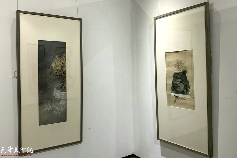 “光辉岁月—庆祝中国共青团成立100周年中国画名家邀请展”现场。