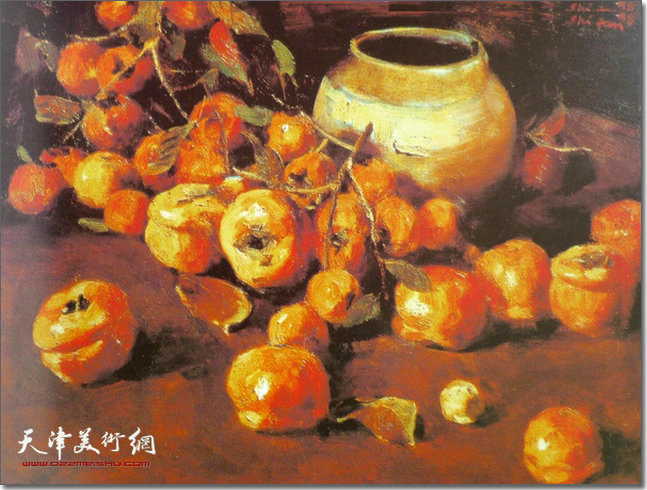 张世范作品：《柿子》