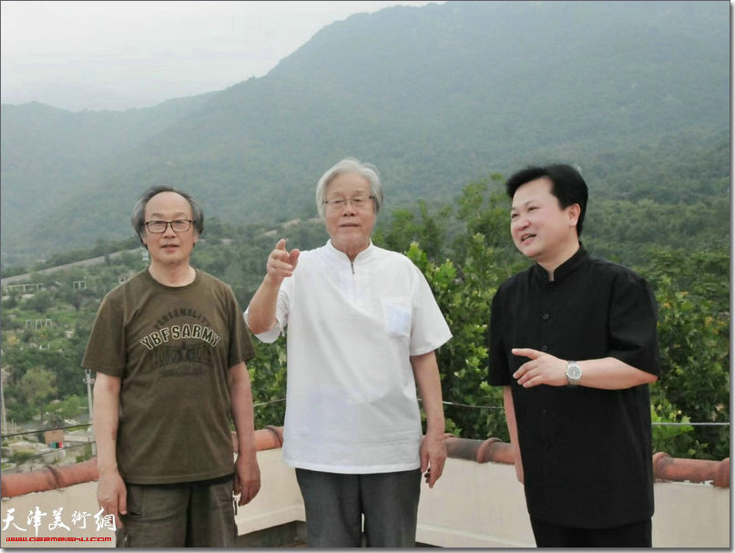 陈冬至先生、陈福春先生、赵景宇先生在盘山