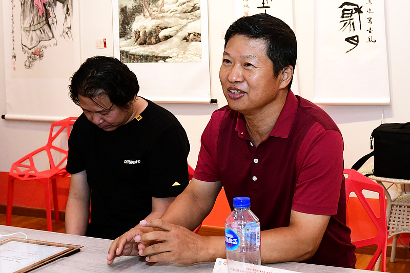 天津美术家协会水彩画专业委员会副会长、天津市和平区美术家协会主席魏瑞江发言