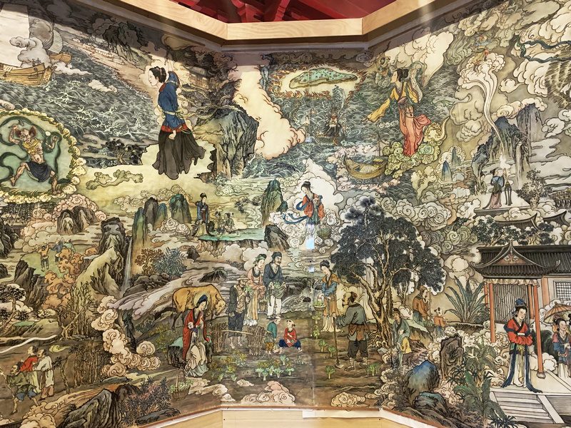 大型壁画《天后圣迹图》局部