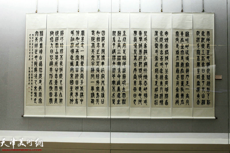 天津美术馆“孟宪维书画展”现场