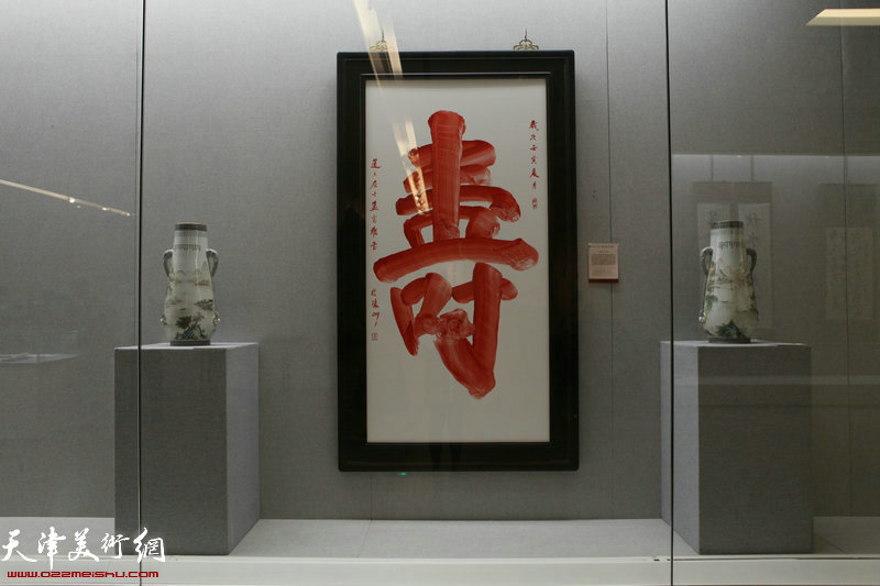 天津美术馆“孟宪维书画展”现场