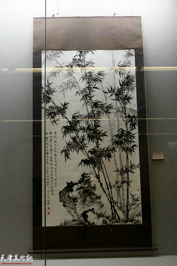 天津美术馆“孟宪维书画展”现场