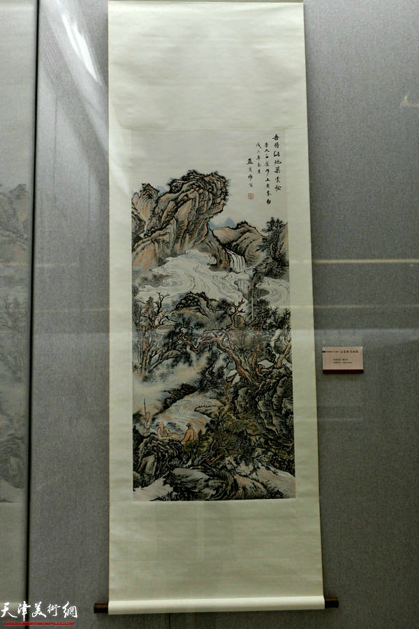 天津美术馆“孟宪维书画展”现场