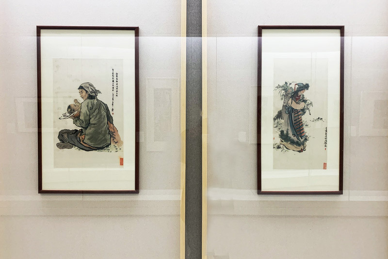 “南通刺绣及女红技艺传习研究展”展出的部分展品