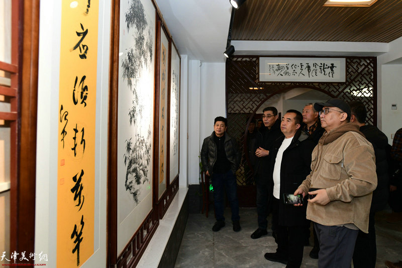 王庆坨金土地书画研习社第十二届金土地书画展现场