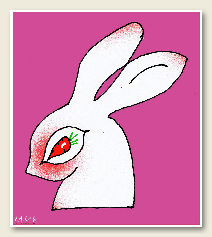 漫画家李殿光笔下的玉兔 