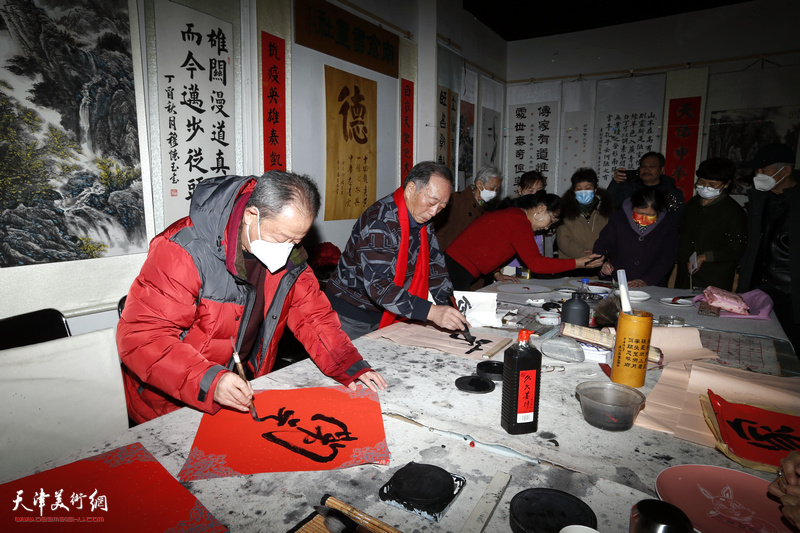 南仓书画苑元宵佳节书画联谊活动现场