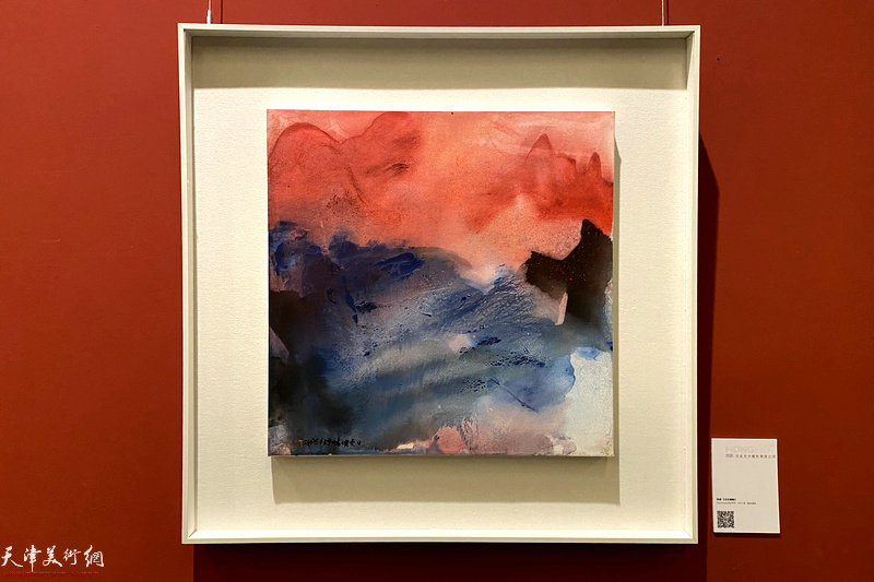 行走在水墨和青绿之间——洪波画展展出的作品