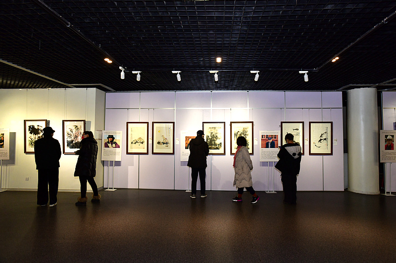 “灿若繁花 癸卯大吉—中国书画名家作品展”现场