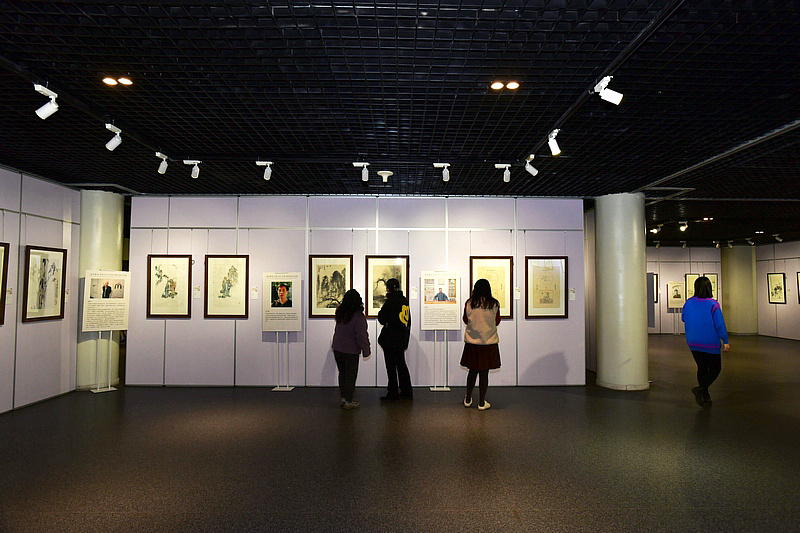 “灿若繁花 癸卯大吉—中国书画名家作品展”现场