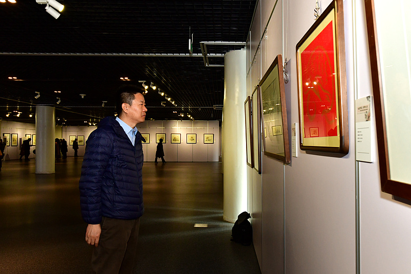 “灿若繁花 癸卯大吉—中国书画名家作品展”现场