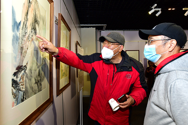 “灿若繁花 癸卯大吉—中国书画名家作品展”现场