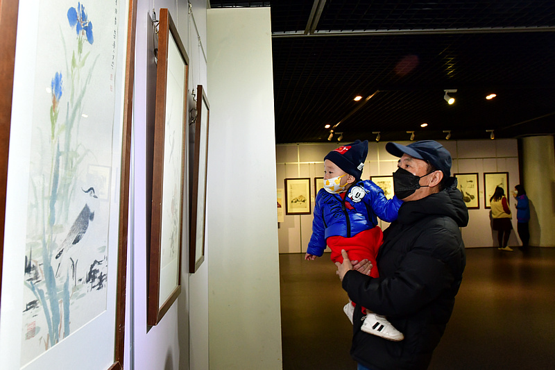 “灿若繁花 癸卯大吉—中国书画名家作品展”现场